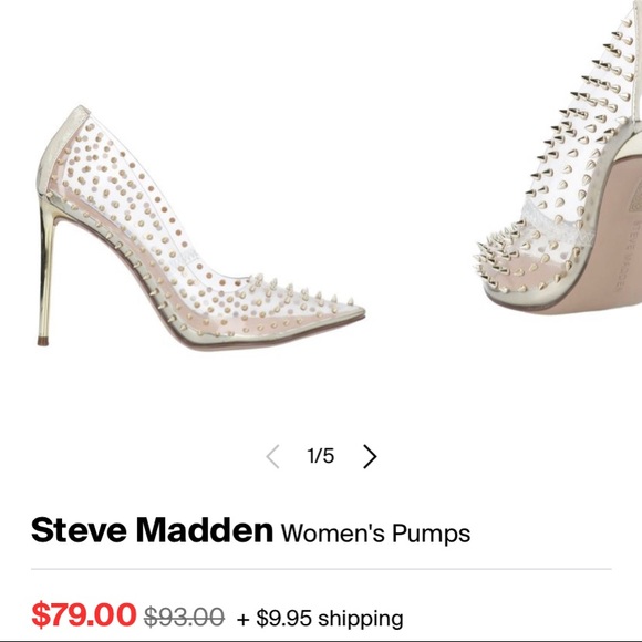 Steve Madden Studded Pumps - Picture 2 of 5